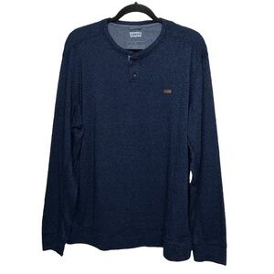 Levi's Blue Textured Henley Sweater